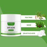 Buy Pores Be Pure Anti Acne Neem & Tea Tree Clay Face Mask With Salicylic Acid for Oil Control & Refining Acne Prone Skin - No Parabens, Sulphate - 100 gm - Purplle