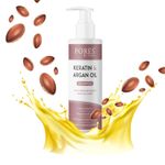 Buy PORES Be Pure Keratin Shampoo With Argan Oil & GHPTC For Dry Frizzy Hair & Tangle Free |Soft, Smooth & Shiny Hair Sulphate Free Shampoo For Women & Men - 250 Ml - Purplle