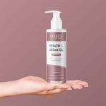 Buy PORES Be Pure Keratin Shampoo With Argan Oil & GHPTC For Dry Frizzy Hair & Tangle Free |Soft, Smooth & Shiny Hair Sulphate Free Shampoo For Women & Men - 250 Ml - Purplle