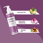 Buy PORES Be Pure Onion Conditioner with Cold Pressed Red Seed Onion Oil, Jojoba & Zinc for Dry, Frizzy & Tangle Free Hairs | Soft, Smooth & Shiny Hair Deep Conditioner for Women & Men - 250 Ml - Purplle