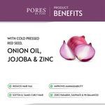 Buy PORES Be Pure Onion Conditioner with Cold Pressed Red Seed Onion Oil, Jojoba & Zinc for Dry, Frizzy & Tangle Free Hairs | Soft, Smooth & Shiny Hair Deep Conditioner for Women & Men - 250 Ml - Purplle