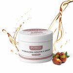 Buy PORES Be Pure Hydrolysed Keratin Deep Conditioning Hair Mask With Argan Oil & Almond Oil for Dry & Damaged Hair | Free Soft, Smooth & Shiny Hair Masque For Women & Men - 200 G - Purplle