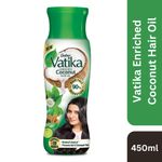 Buy Dabur Vatika Enriched Coconut Hair Oil 450ml - Purplle