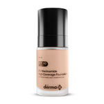 Buy The Derma Co. 2% Niacinamide High Coverage Foundation With 1% Hyaluronic Acid & SPF 40 PA+++ for 12 Hour Long Stay - 02 Nude - Purplle