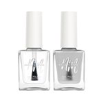 Buy Nails&More Enhance Your Style with Long Lasting in Top Coat Glossy - Top Coat Matte Pack of 2 - Purplle
