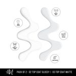 Buy Nails&More Enhance Your Style with Long Lasting in Top Coat Glossy - Top Coat Matte Pack of 2 - Purplle