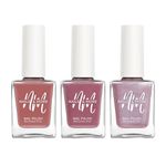 Buy NAILS & MORE: Enhance Your Style with Long Lasting in Metallic Peach - Metallic Pearl - Metallic Pink Set of 3 - Purplle