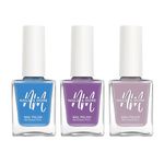 Buy NAILS & MORE: Enhance Your Style with Long Lasting in Blue Ocean - Purple - Gray Violet Set of 3 - Purplle