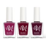 Buy NAILS & MORE: Enhance Your Style with Long Lasting in Pough Pink - Dark Pink - Dark Red Set of 3 - Purplle