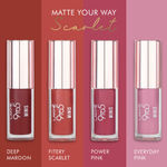 Buy Lakme 9TO5 PRIMER + MATTE LIQUID LIPSTICK- MINIS - SCARLET COLLECTION, 8 ml - Purplle