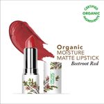 Buy Organic Harvest Moisture Matte Lipstick - Beetroot Red, 4 gm - Purplle