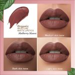 Buy Organic Harvest Moisture Matte Lipstick - Mulberry Mauve, 4 gm - Purplle