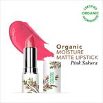 Buy Organic Harvest Moisture Matte Lipstick - Pink Sakura, 4 gm - Purplle