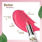 Buy Organic Harvest Moisture Matte Lipstick - Pink Sakura, 4 gm - Purplle