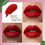 Buy Organic Harvest Moisture Matte Lipstick - Maple Nude, 4 gm - Purplle