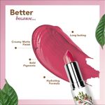 Buy Organic Harvest Moisture Matte Lipstick - Soft Chestnut, 4 gm - Purplle