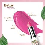 Buy Organic Harvest Moisture Matte Lipstick - Pink Lily, 4 gm - Purplle