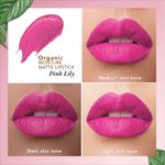 Buy Organic Harvest Moisture Matte Lipstick - Pink Lily, 4 gm - Purplle