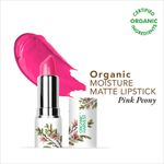Buy Organic Harvest Moisture Matte Lipstick - Pink Peony, 4 gm - Purplle