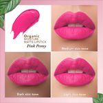 Buy Organic Harvest Moisture Matte Lipstick - Pink Peony, 4 gm - Purplle