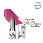 Buy Organic Harvest Moisture Matte Lipstick - Red Wine, 4 gm - Purplle
