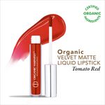 Buy Organic Harvest Velvet Matte Liquid Lipstick - Tomato Red, 2.6 ml - Purplle