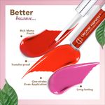 Buy Organic Harvest Velvet Matte Liquid Lipstick - Tomato Red, 2.6 ml - Purplle
