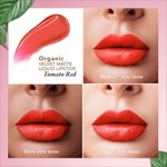 Buy Organic Harvest Velvet Matte Liquid Lipstick - Tomato Red, 2.6 ml - Purplle