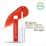 Buy Organic Harvest Velvet Matte Liquid Lipstick - Red Apple, 2.6 ml - Purplle