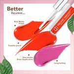 Buy Organic Harvest Velvet Matte Liquid Lipstick - Red Apple, 2.6 ml - Purplle