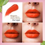 Buy Organic Harvest Velvet Matte Liquid Lipstick - Red Apple, 2.6 ml - Purplle