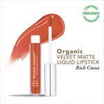 Buy Organic Harvest Velvet Matte Liquid Lipstick - Rich Cocoa, 2.6 ml - Purplle