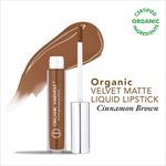 Buy Organic Harvest Velvet Matte Liquid Lipstick - Cinnamon Brown, 2.6 ml - Purplle