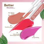 Buy Organic Harvest Velvet Matte Liquid Lipstick - Pink Cherry, 2.6 ml - Purplle