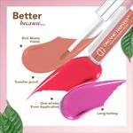 Buy Organic Harvest Velvet Matte Liquid Lipstick - Pink Poppy, 2.6 ml - Purplle