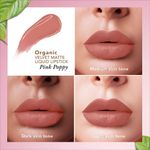 Buy Organic Harvest Velvet Matte Liquid Lipstick - Pink Poppy, 2.6 ml - Purplle