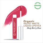 Buy Organic Harvest Velvet Matte Liquid Lipstick - Deep Berry Rose, 2.6 ml - Purplle