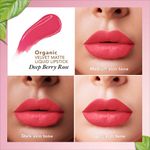 Buy Organic Harvest Velvet Matte Liquid Lipstick - Deep Berry Rose, 2.6 ml - Purplle