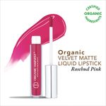 Buy Organic Harvest Velvet Matte Liquid Lipstick - Rosebud Pink, 2.6 ml - Purplle