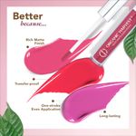 Buy Organic Harvest Velvet Matte Liquid Lipstick - Rosebud Pink, 2.6 ml - Purplle
