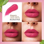 Buy Organic Harvest Velvet Matte Liquid Lipstick - Rosebud Pink, 2.6 ml - Purplle