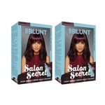 Buy BBLUNT Salon Secret High Shine Creme Hair Colour - Black Natural Black Pack of 2 - Purplle