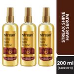 Buy Streax Walnut Hair Serum (Pack of 3) | 3 Pcs - Purplle