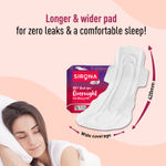 Buy Sirona Max Overnight Sanitary Pads, 100% Rash Free | 8 Thick XXXL+ Pad for Women | Upto 0% Leaks | Suitable for Heavy Flow | GOTS Certified Organic Cotton Sanitary Pad - Purplle