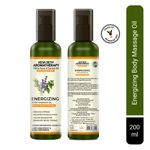 Buy Keya Seth Aromatherapy Energizing Body Massage Oil for Men, Reduce Stress, Relieves Muscle Pain, Calms Headaches & Removes Body Toxins 200ml - Purplle