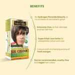 Buy Indus Valley Organically Natural Gel Hair Colour Medium Brown 4.00 (190 gm) And Get Light Day Cream (50 ml)Free - Purplle