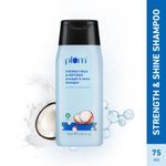 Buy Plum Coconut Milk & Peptides Strength & Shine shampoo | Enhances Hair's Shine and Strengthens Hair 75 ml - Purplle