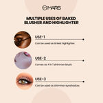 Buy MARS Baked Blusher and Highlighter | Radiant,Glowy & Long lasting Blusher & Highlighter Pallete for Face Makeup (6 gm) (SHADE-01) - Purplle
