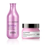 Buy L'Oreal Professionnel Serie Expert Liss Unlimited Shampoo + Liss Unlimited Mask|With Pro-Keratin Complex (250 ml +250 gm) - Purplle