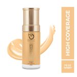 Buy Mattlook High Coverage Waterproof Oil Free Matte Foundation SPF 25, Ivory (45 gm) - Purplle